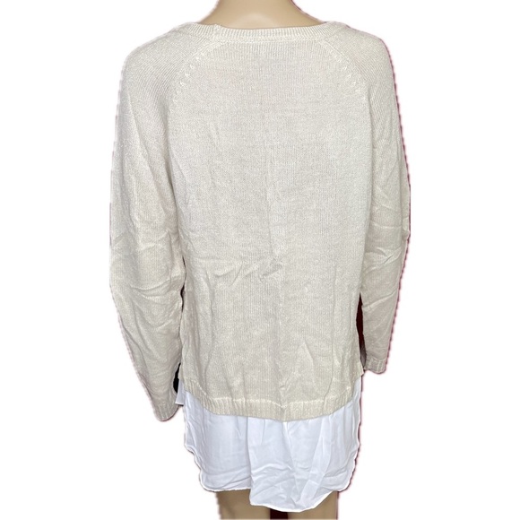 AB Studio Metallic Knit Pullover Size XL - Picture 5 of 6